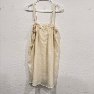 Vera Wang Ivory Sleeveless Nightgown Womens Large Ruffle Trim Bridal Lingerie